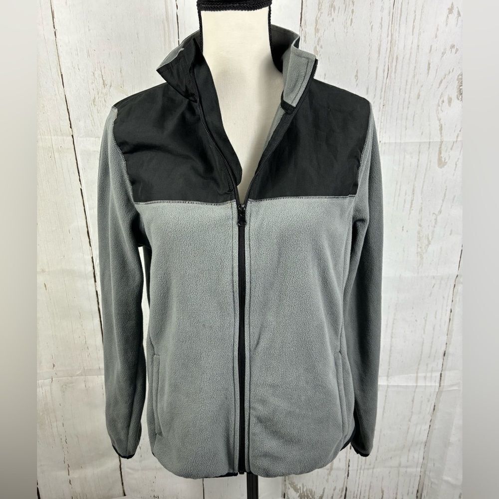 ‼️final must bundle‼️ Pony Fleece Active Jacket Gray Black Full-Zip